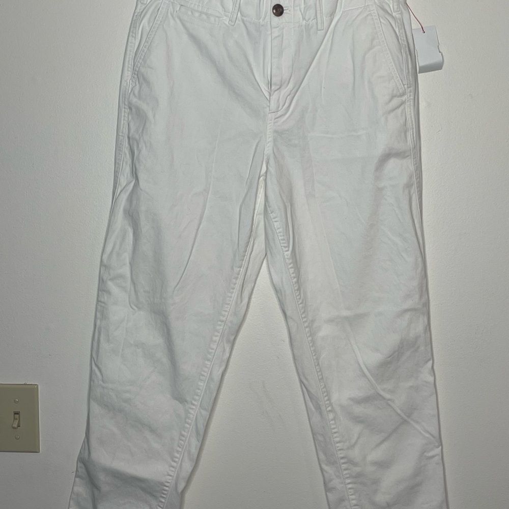 GAP Women's White Straight Leg Pants